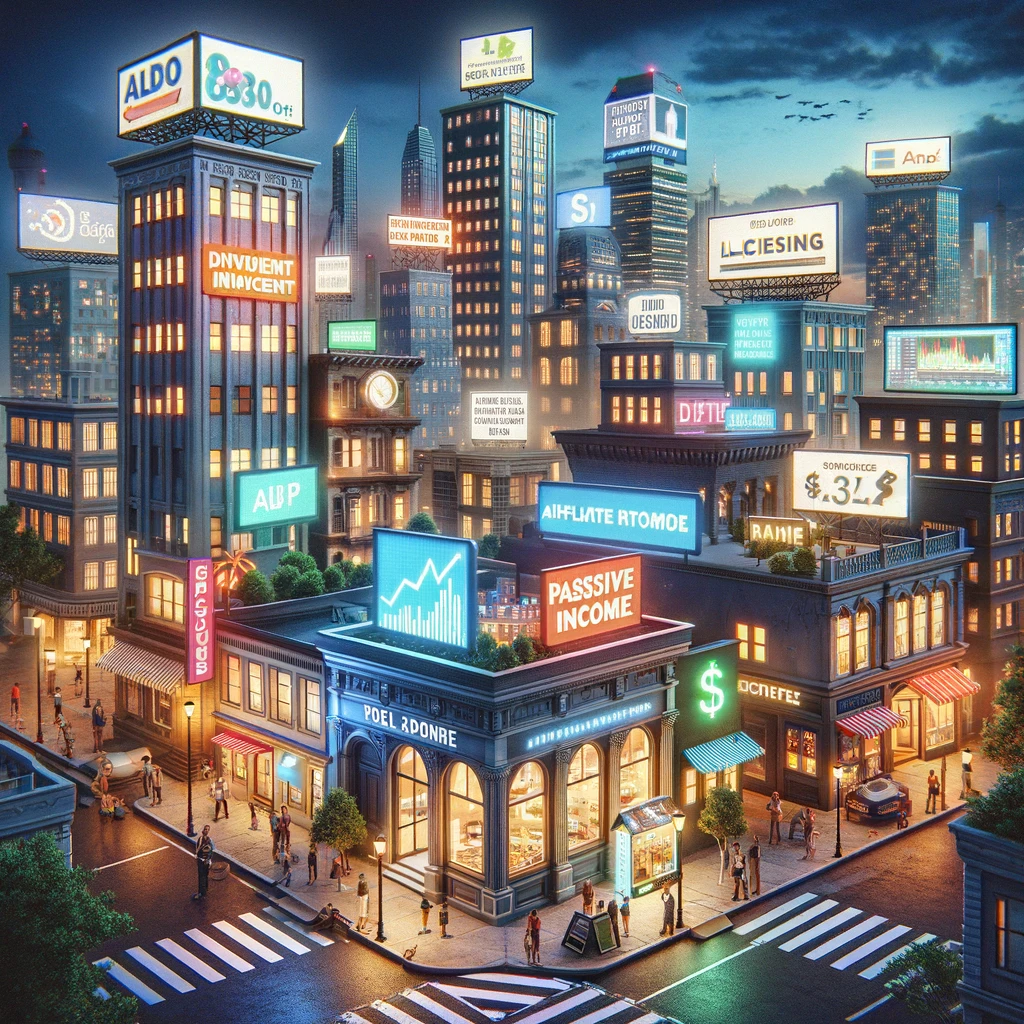 it is a picture, which shows 10 ways to make money online while you sleep.